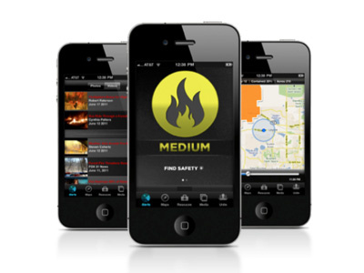 Evaculert Mobile App app cmoiseve design disaster experience interface ios iphone mobile natural phone user