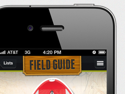 Detail Shot Field Guide app camping checklist cmoiseve comp design experience iphone user ux