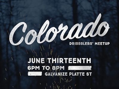 Colorado Dribbblers' Meetup colorado dribbble gather meetup social