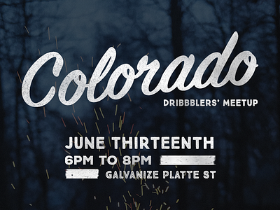 Colorado Dribbblers' Meetup