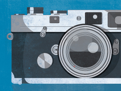 Camera Poster Series Process camera illustration poster shutter texture vintage