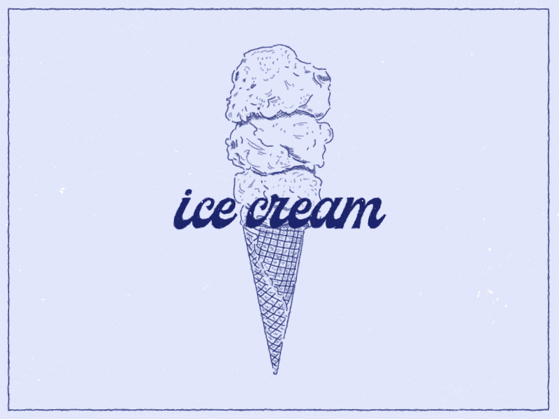 Ice Cream after effects animation blue colorful design draw gif graphic illustration illustrator