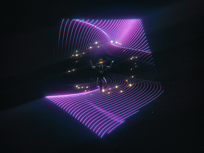 Space Witch ✨ 3d abstract cinema4d neon octanerender space