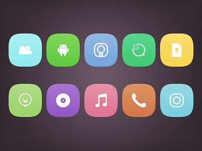 Simple Icons android colours icon icons minimal pixel perfect simple