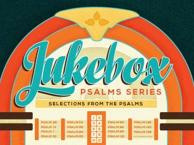 Jukebox: Psalms Series church jukebox music psalms retro sermon series summer vector