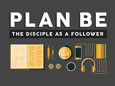 Plan Be Sermon Series church disciple geometric illustration sermon series shapes simple