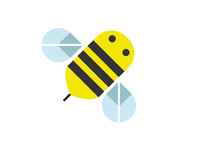Baby Bumble Bee bee bumble bee clean lines geometric illustration vector