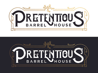 Pretentious Barrel House Logo