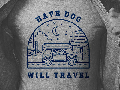 Have Dog Will Travel Illustration