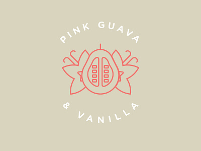 Pink Guava & Vanilla Flavor Illustration craft beer line art minimalist pink guava simple sours vanilla vector