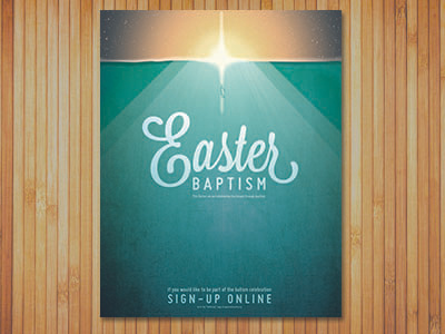 Easter Baptism Poster