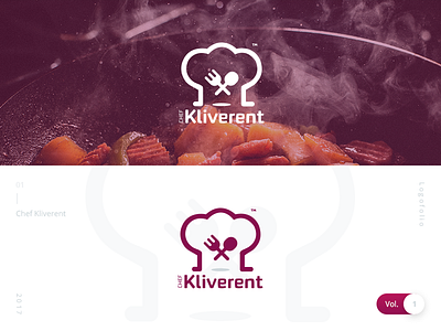 Chef Kliverent | Logofolio Vol. 1 branding chef hat chef kliverent chef logo danilozac design food fork logo logofolio logos spoon