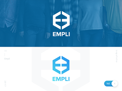 Empli | Logofolio Vol. 1 agency clean danilozac design e empli flat hexagon logo logofolio monogram team