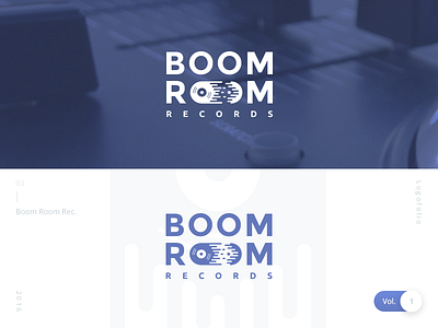 Boom Room Records | Logofolio Vol. 1 boom catchy danilozac logo logofolio music plate records room simple slean