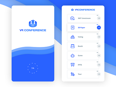 Vr Conference - WIP conference creative danilozac design mobile app splash ui ux vr