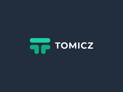 Tomicz logo - Software Agency ae after effects animation brand branding colorful dark mode green lknet logo modern monogram motion t letter t monogram tomicz typography video virtual reality vr