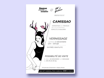 Exhibition Camissao exhibition flyer illustration layout design