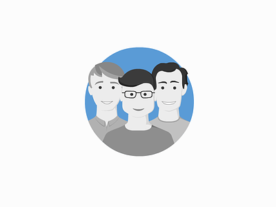 A bunch of users character faces flat group illustrations