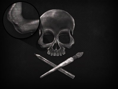 Skull Fake 3D icon photoshop skull