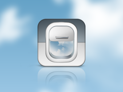 Flight iOS Icon flight fly icon ios iphone plane sky window