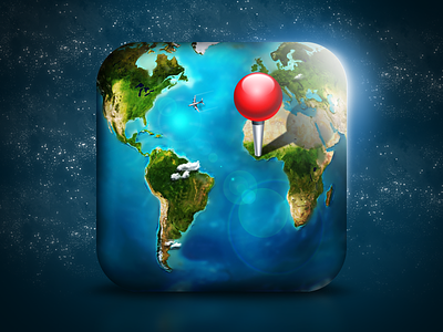 World/Map iOS Icon icon ios map world