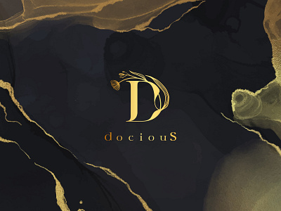 DOCIOUS LOGO brand callygraphy design identity illustration illustrator lettering logo minimal typography