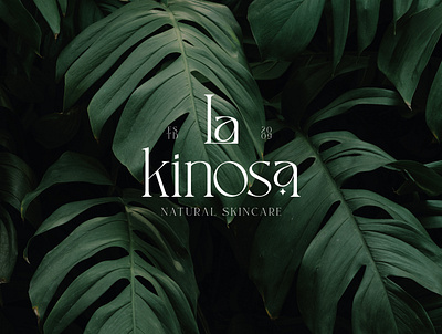 LA KINOSA brand branding callygraphy design identity illustrator logo minimal typography vector