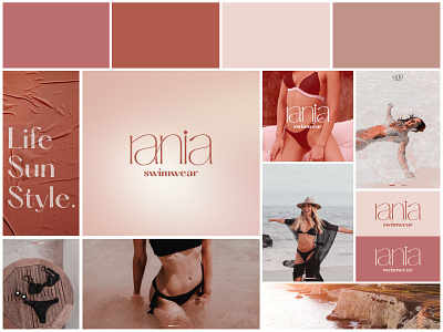 rania swimwear brand branding callygraphy design graphic design identity illustration illustrator laghmich laghmiche lettering logo minimal motion graphics omar omarlaghmiche typography ui ux vector