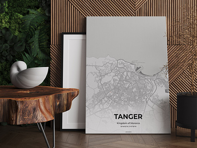 TANGER MAP POSTER graphic design illustration illustrator logo marocain voyage