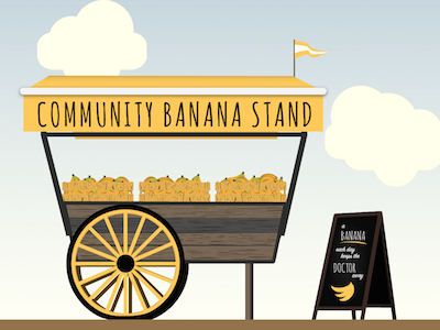 Banana Stand banana stand illustration