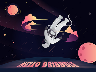 HELLO DRIBBBLE dribbble hello