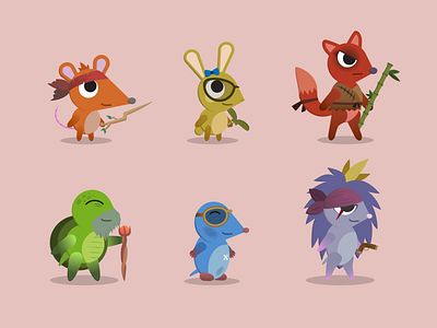 Small animals with big hearts game design games graphic design illustration