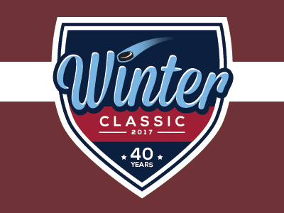 Winter Classic 2017 graphic design hockey logo design winter classic