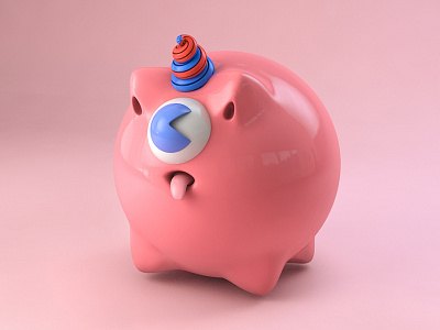 Cute pig！ c4d