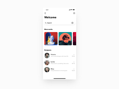 Conceptual UI interface ui