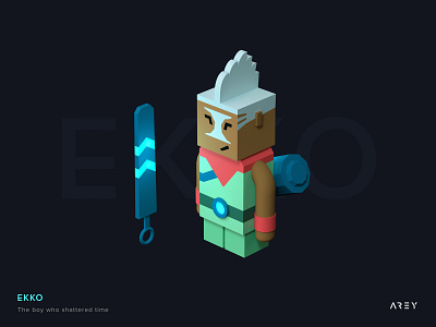 This is Ekko, the character of League of Legends.