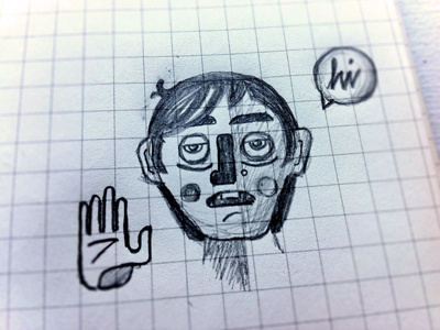 71511 daily face man sketch