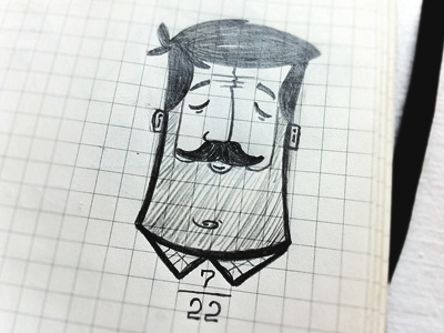 072211 daily face illustration sketch