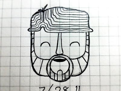 072811 daily face man sketch