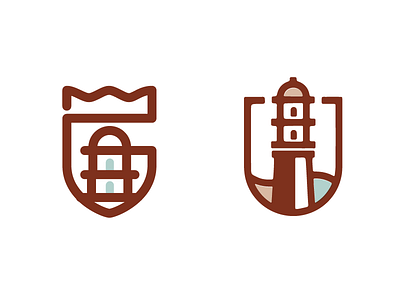 Lighthouse WIP icon lighthouse logo shield