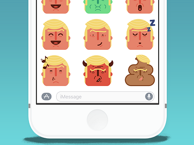 Trump Emoji Pack election imessage pack president stickers trump