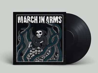rejected album artwork albumcover design reaper skulls type