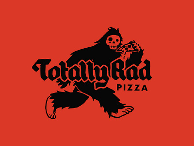 Totally Rad Pizza design illustraion logodesign pizza rad