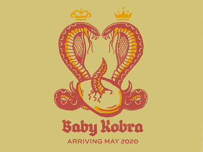 Kobra Baby design doodle drawing illustration type