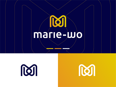 marie-wo abstract logo lettermark m letter m logo minimal minimal logo w logo w mark