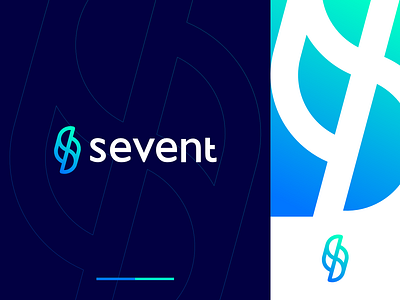 Sevent Logo abstract abstract art abstract design abstract logo branding identity letter mark lettermark logo logo mark mark s logo s logo mark sevent symbol typography