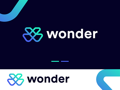 wonder abstract brand identity clever cloth creative freelancer letter logo lettermark logo logo mark logos logotype mark simple symbol technology w w logo w mark wear