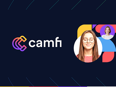 Camfi abstract abstract logo app brand identity c c letter c logo c mark colorful creative designer freelance freelancer gradient letter mark lettermark logo design mark minimal technology