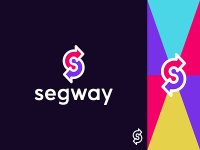 Segway abstract abstract logo app arrow connect creative designer freelancer lettermark logo logo mark minimal moving s s logo s mark segway simple technology