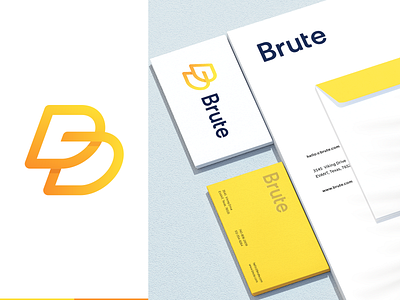 Brute app logo b logo b mark brand identity branding branding identity creative guideline identity illu illustration letter mark lettermark logo minimal minimalistic simple symbol